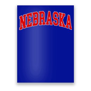 Nebraska Throwback Design Classic Poster