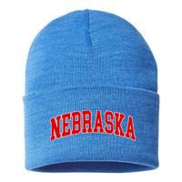 Nebraska Throwback Design Classic Sustainable Knit Beanie