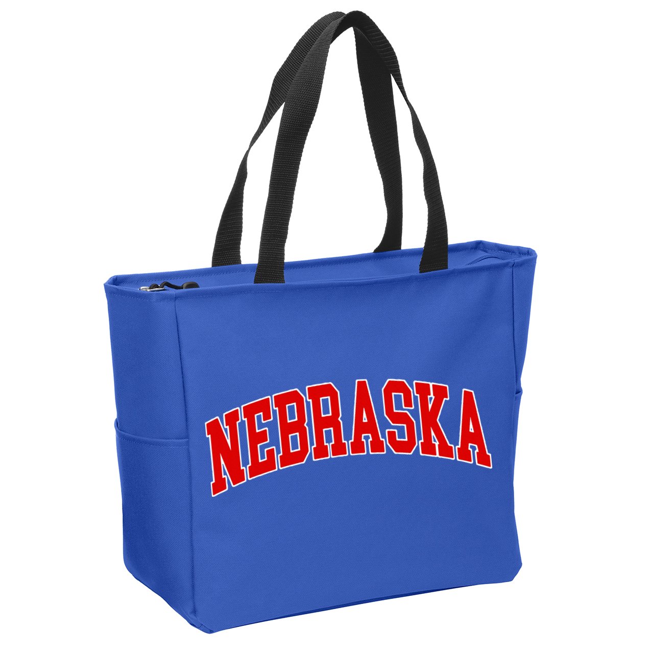 Nebraska Throwback Design Classic Zip Tote Bag