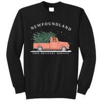 Newfoundland Tree Delivery Service Funny Christmas  Sweatshirt