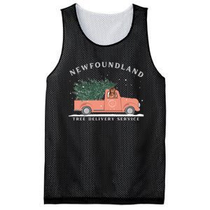 Newfoundland Tree Delivery Service Funny Christmas  Mesh Reversible Basketball Jersey Tank