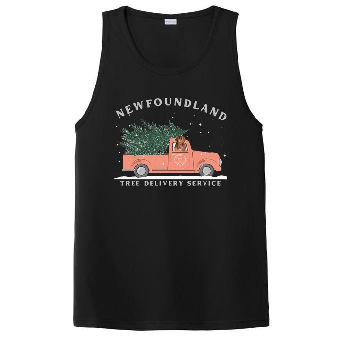 Newfoundland Tree Delivery Service Funny Christmas  PosiCharge Competitor Tank