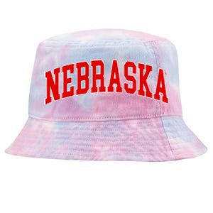 Nebraska Throwback Design Print Classic Tie-Dyed Bucket Hat