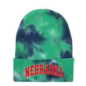 Nebraska Throwback Design Print Classic Tie Dye 12in Knit Beanie