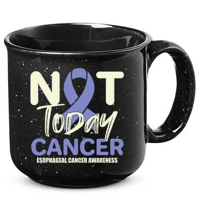 Not Today Esophageal Cancer Awareness Support Fighter Gift 15oz Campfire Ceramic Mug
