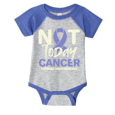 Not Today Esophageal Cancer Awareness Support Fighter Gift Infant Baby Jersey Bodysuit
