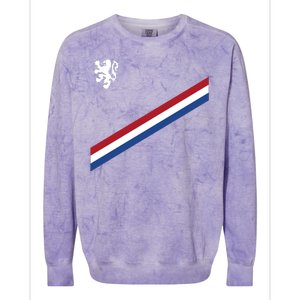 Netherlands Team Flag Jersey Soccer Colorblast Crewneck Sweatshirt