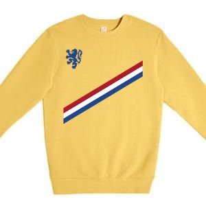 Netherlands Team Flag Jersey Soccer Premium Crewneck Sweatshirt