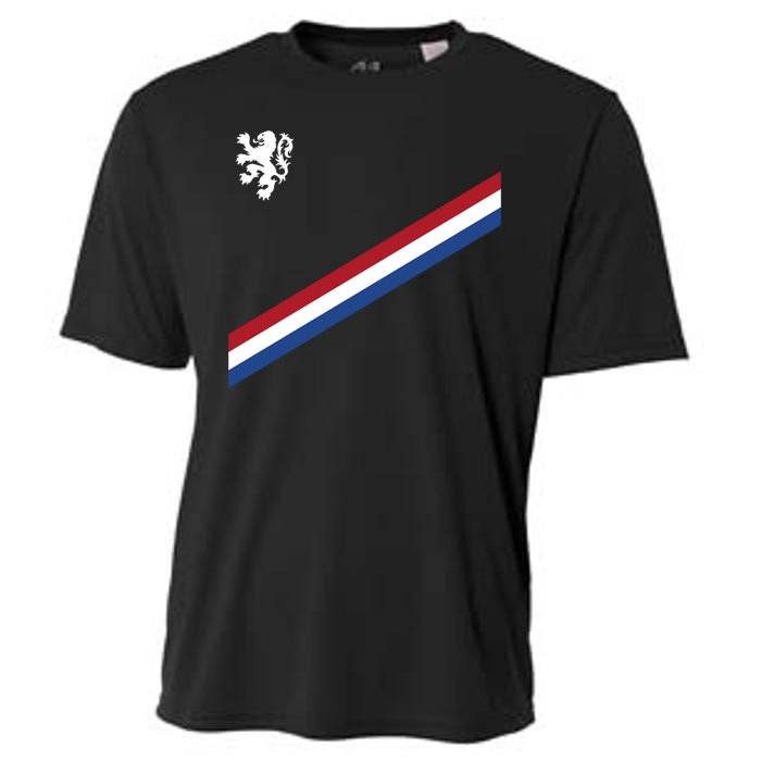 Netherlands Team Flag Jersey Soccer Cooling Performance Crew T-Shirt