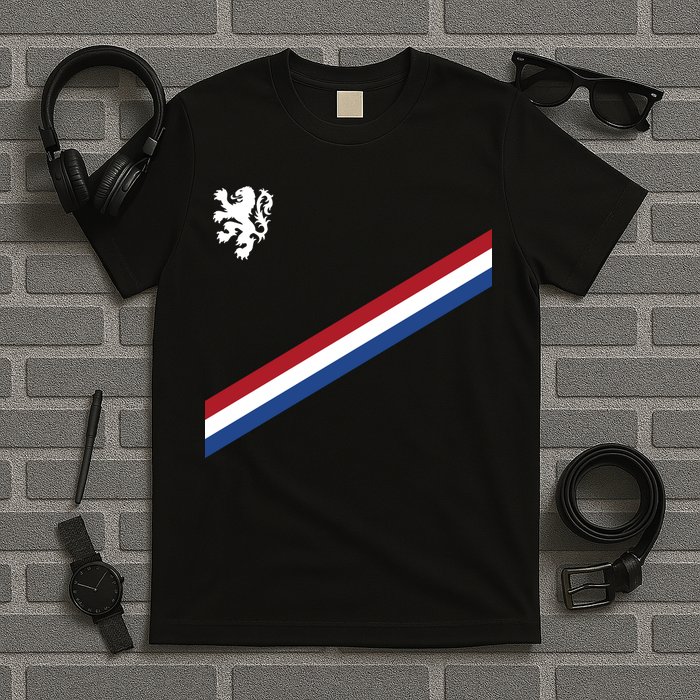 Netherlands Team Flag Jersey Soccer T-Shirt