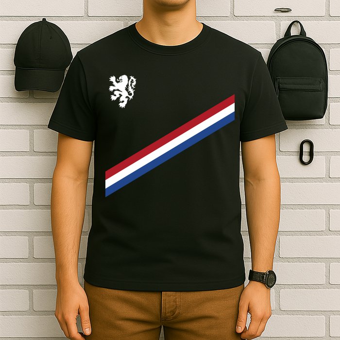 Netherlands Team Flag Jersey Soccer T-Shirt