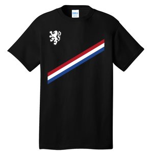 Netherlands Team Flag Jersey Soccer Tall T-Shirt