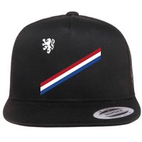 Netherlands Team Flag Jersey Soccer Flat Bill Trucker Hat