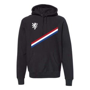 Netherlands Team Flag Jersey Soccer Premium Hoodie