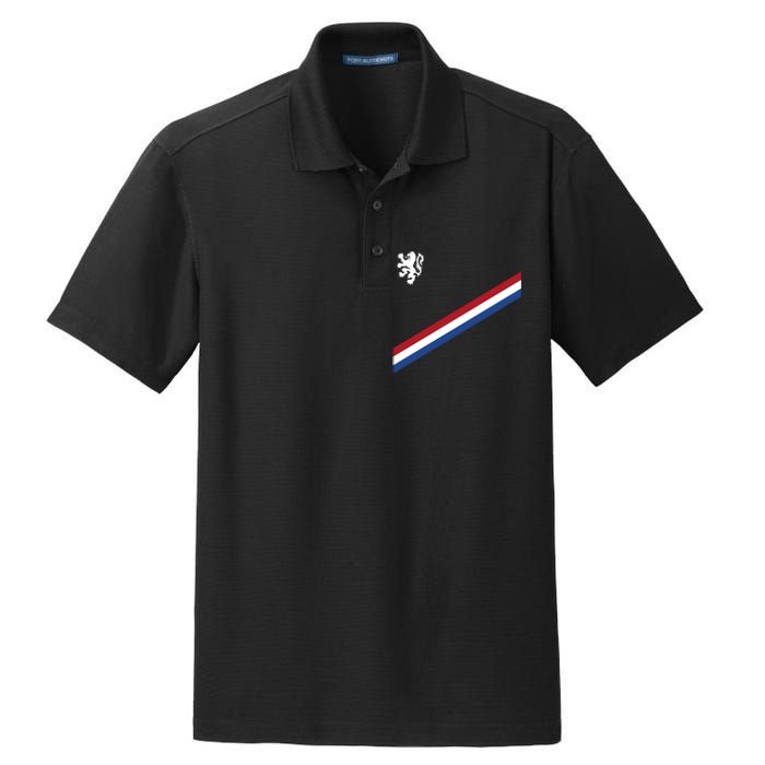 Netherlands Team Flag Jersey Soccer Dry Zone Grid Polo