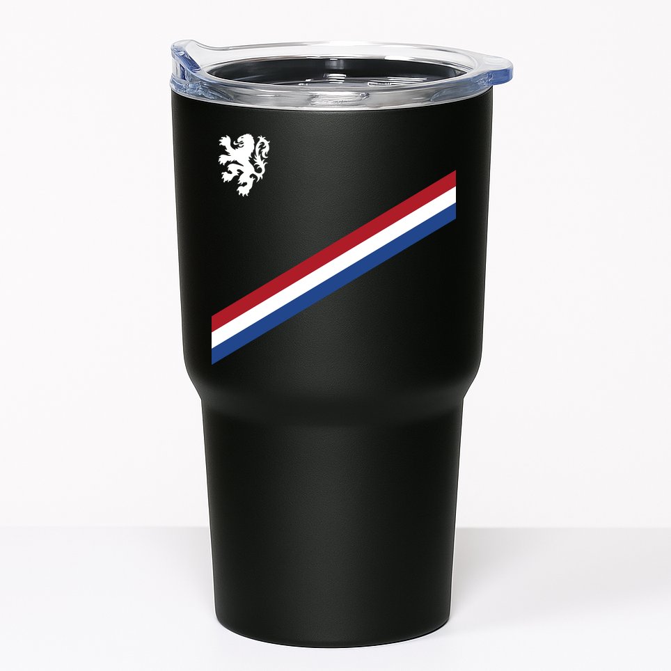 Netherlands Team Flag Jersey Soccer Tumbler