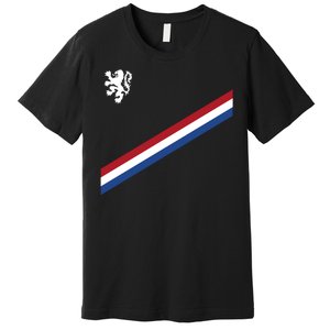 Netherlands Team Flag Jersey Soccer Premium T-Shirt