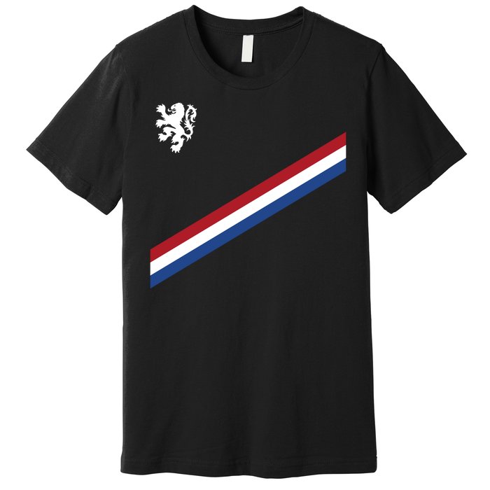 Netherlands Team Flag Jersey Soccer Premium T-Shirt