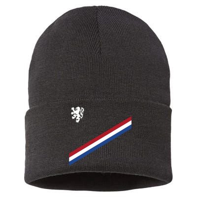 Netherlands Team Flag Jersey Soccer Sustainable Knit Beanie