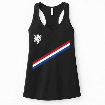 Netherlands Team Flag Jersey Soccer Womens Tank Top