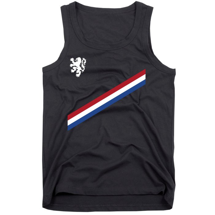 Netherlands Team Flag Jersey Soccer Tank Top