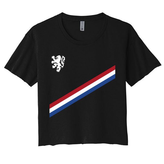 Netherlands Team Flag Jersey Soccer Crop Top