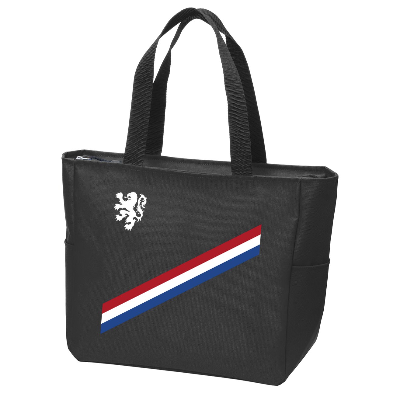 Netherlands Team Flag Jersey Soccer Zip Tote Bag