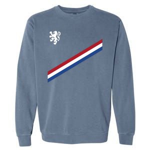 Netherlands Team Flag Jersey Soccer Garment-Dyed Sweatshirt