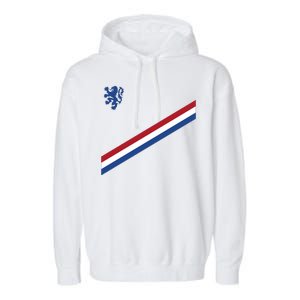 Netherlands Team Flag Jersey Soccer Garment-Dyed Fleece Hoodie