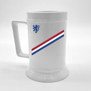 Netherlands Team Flag Jersey Soccer Beer Stein