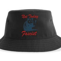 Not Today Fascist Funny Possum Meme Opossum Trash Panda .Png Sustainable Bucket Hat