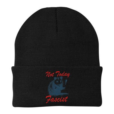 Not Today Fascist Funny Possum Meme Opossum Trash Panda .Png Beanie