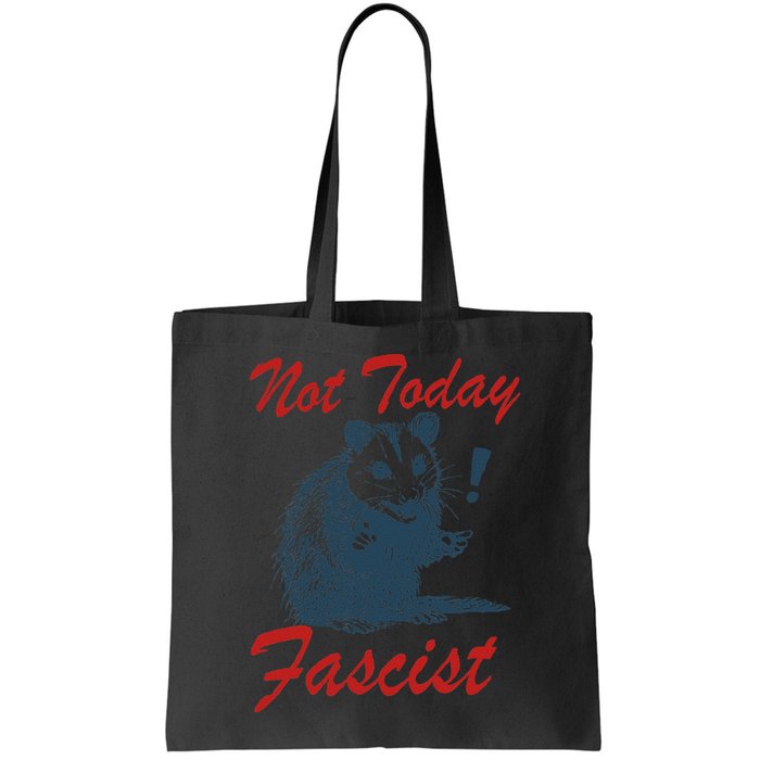 Not Today Fascist Funny Possum Meme Opossum Trash Panda .Png Bag