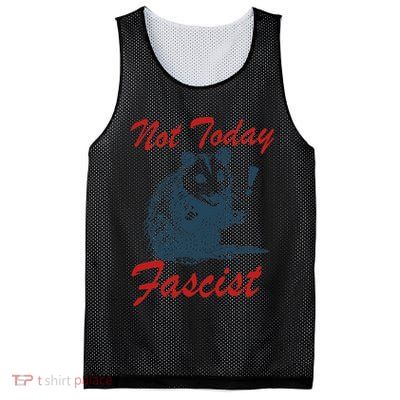 Not Today Fascist Funny Possum Meme Opossum Trash Panda .Png Mesh Reversible Basketball Jersey Tank