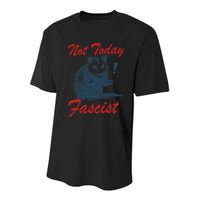 Not Today Fascist Funny Possum Meme Opossum Trash Panda .Png Youth Performance Sprint T-Shirt