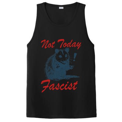 Not Today Fascist Funny Possum Meme Opossum Trash Panda .Png PosiCharge Competitor Tank