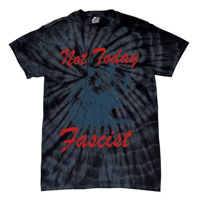Not Today Fascist Funny Possum Meme Opossum Trash Panda .Png Tie-Dye T-Shirt