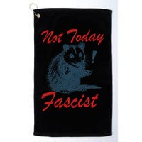 Not Today Fascist Funny Possum Meme Opossum Trash Panda .Png Golf Towel