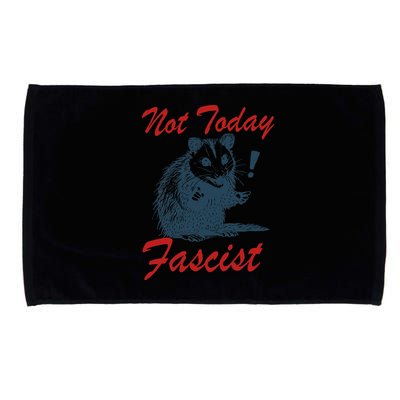 Not Today Fascist Funny Possum Meme Opossum Trash Panda .Png Microfiber Hand Towel