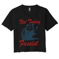 Not Today Fascist Funny Possum Meme Opossum Trash Panda .Png Crop Top
