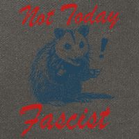 Not Today Fascist Funny Possum Meme Opossum Trash Panda .Png Cotton Canvas Backpack