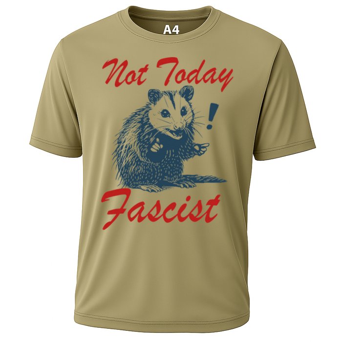 Not Today Fascist Funny Possum Meme Opossum Trash Panda .Png Performance Shirt
