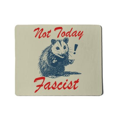Not Today Fascist Funny Possum Meme Opossum Trash Panda .Png Mousepad