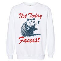 Not Today Fascist Funny Possum Meme Opossum Trash Panda .Png Garment-Dyed Sweatshirt