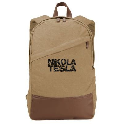 Nikola Tesla , Free Energy, Ac Power, Inventor Cotton Canvas Backpack