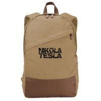 Nikola Tesla , Free Energy, Ac Power, Inventor Cotton Canvas Backpack