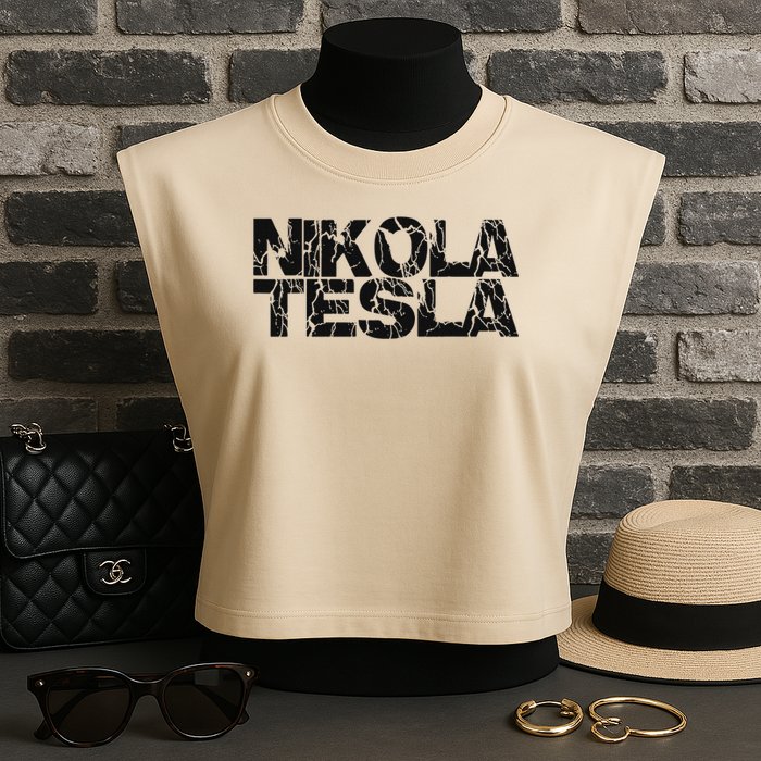 Nikola Tesla , Free Energy, Ac Power, Inventor Garment-Dyed Women's Muscle Tee
