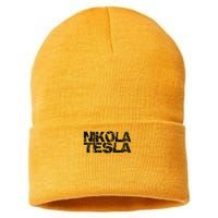 Nikola Tesla , Free Energy, Ac Power, Inventor Sustainable Knit Beanie