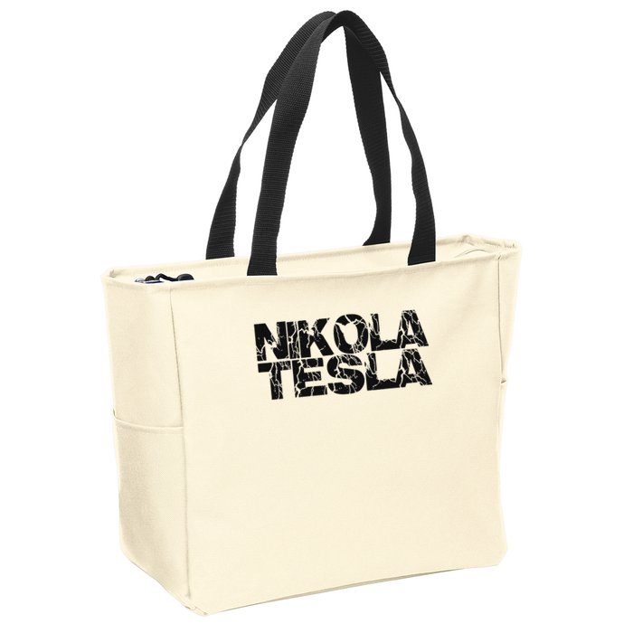 Nikola Tesla , Free Energy, Ac Power, Inventor Zip Tote Bag