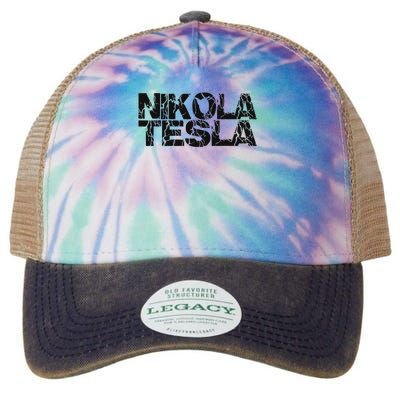 Nikola Tesla , Free Energy, Ac Power, Inventor Legacy Tie Dye Trucker Hat